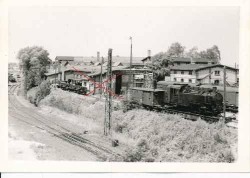 Nr.51634 Foto Deutsche  Eisenbahn Lock  Bahnhof   9 x 13 cm  um 1960  DDR? - Foto 1 di 2
