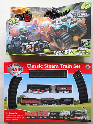52-teiliger Mega Wheel World Champion Truck mit Super Stunt Stadium 
