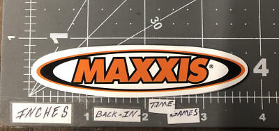 Glossy Maxxis Sticker For Helmet Hard Hat Toolbox Etc CA5