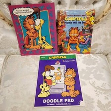 Garfield Lot - Folder, Coloring/Activity Books,  Doodle Pad w/Stickers
