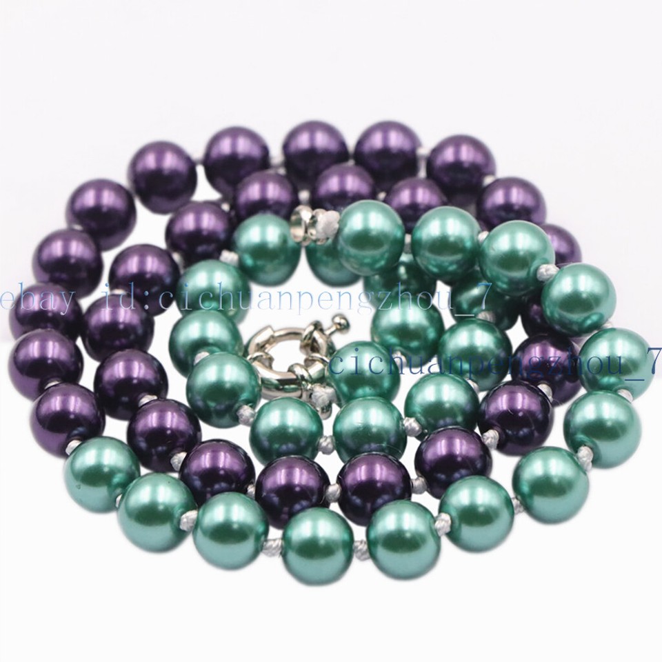 8mm Multicolor South Sea Shell Pearl Round Beads Jewelry Splice ...