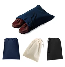 SHOE BAG, 100% COTTON, DRAWSTRING CLOSURE, LIGHTWEIGHT, SIMPLE, BASIC. UNISEX