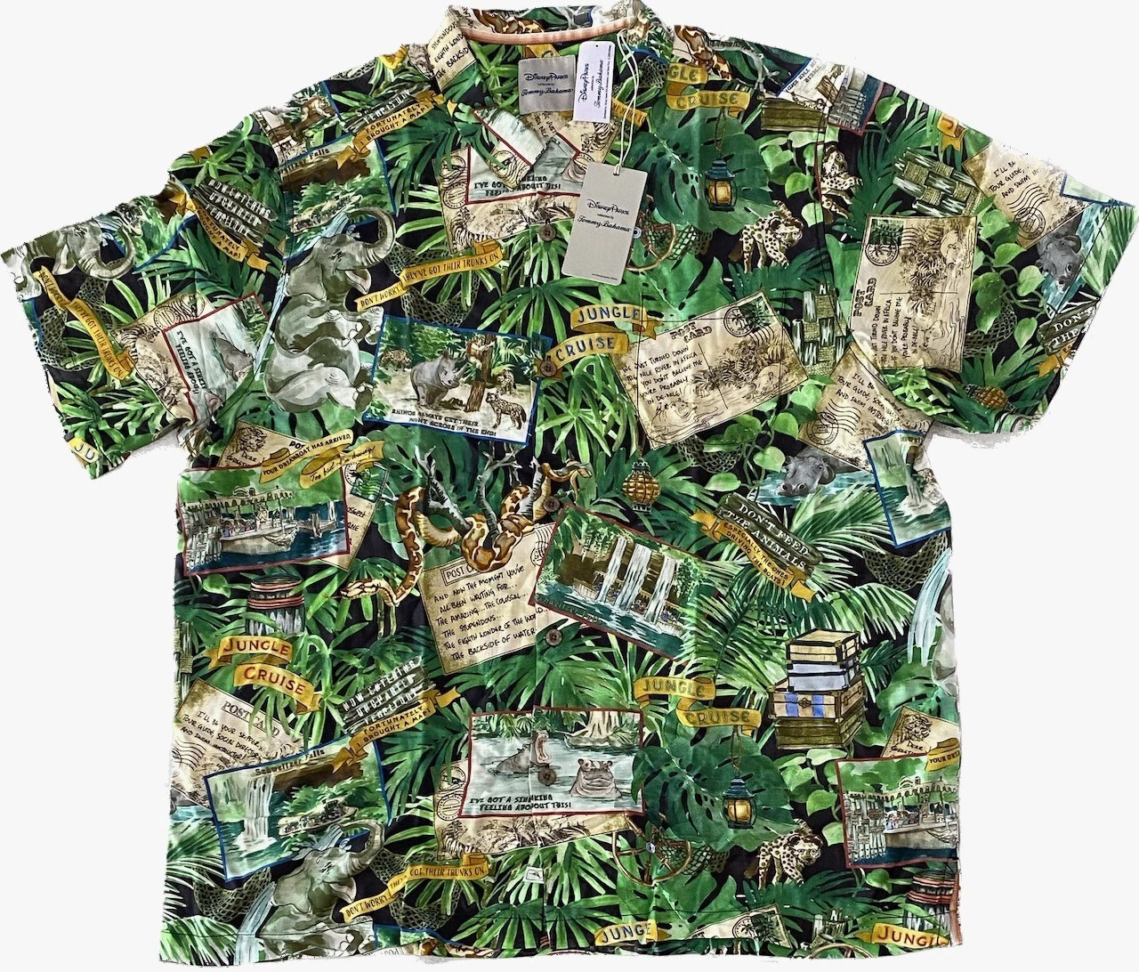 Disney Parks Tommy Bahama Jungle Cruise Men's Hawaiian Camp Shirt Size XL
Opens in a new window or t