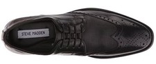 Men's Steve Madden Winnow Wing Tip Oxford Brogued, Black 7.5 D/M New in Box