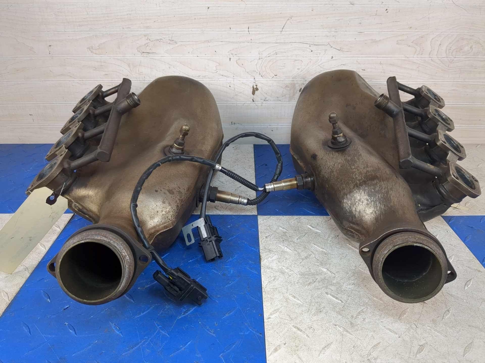 2003 Ferrari 360 OEM Left & Right Exhaust Manifolds w/ Sensors 19k Miles