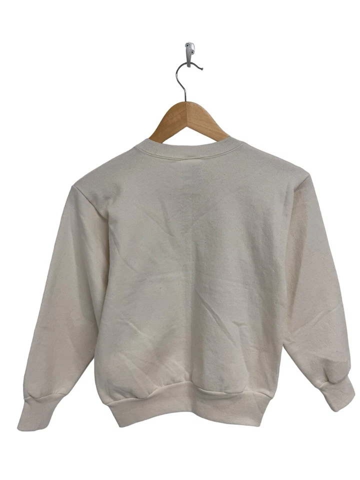 Vintage Hanes Activewear Girls Fleece Lined Crew Neck Pullover Sweatshirt Size M - Image 3 of 4