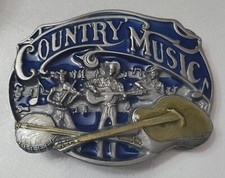 Arrovo Grande Buckle Co 1989 Country Music AG 34 Belt Buckle Embossed