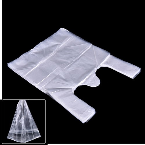 55 24*32cm Plastic T-Shirt Retail Shopping Supermarket Bags Handles Packaging-3C - Picture 7 of 12