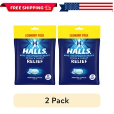 HALLS Relief Mentho-Lyptus Cough Drops, Economy Pack, 80 Drops ( Pack of 2 )