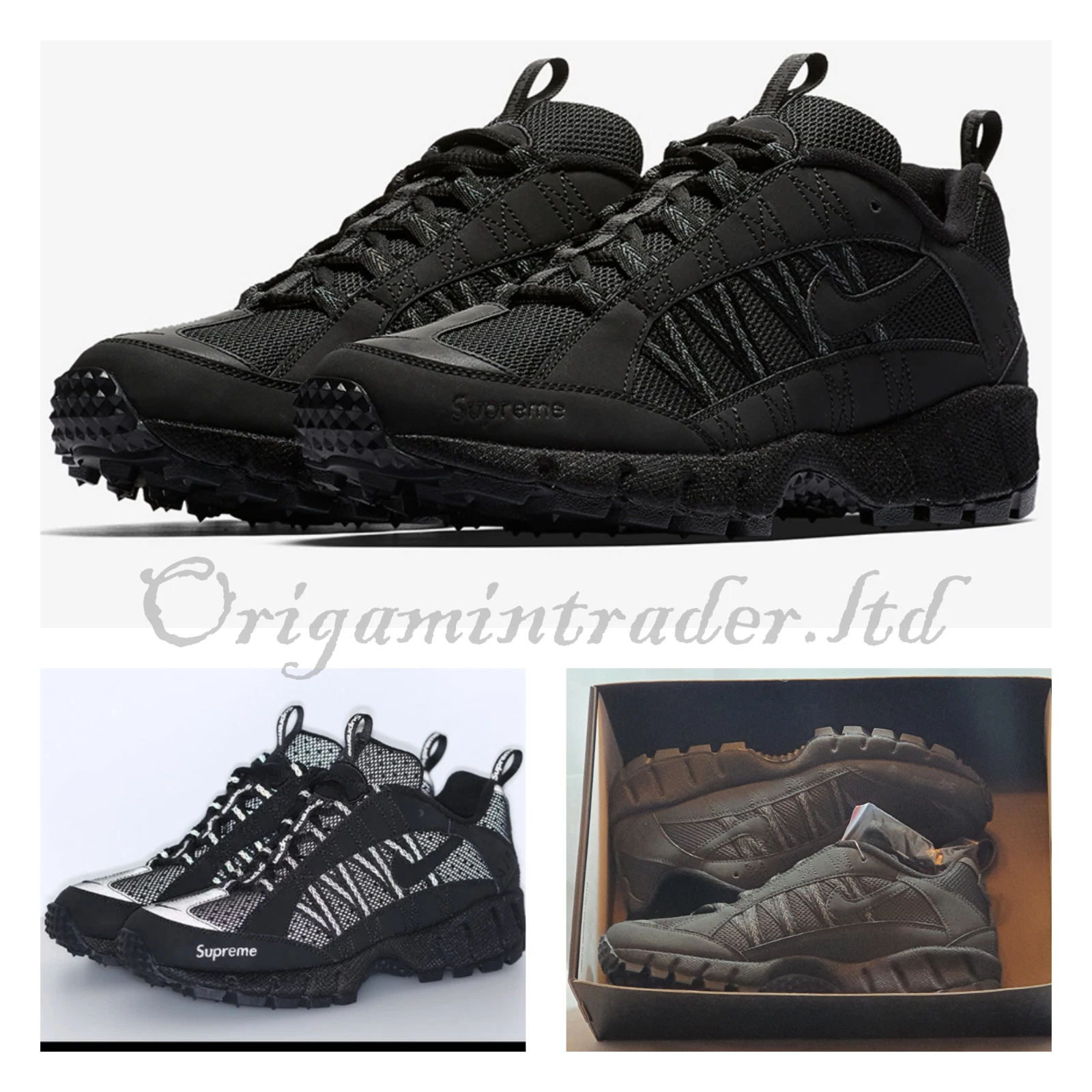 Nike Air Humara '17 Supreme Triple Noir 924464 001 Taille 6,5 UK, 40,