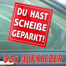 Parkverbot Aufkleber Parken Verboten Hinweisschild Halteverbot Falsch geparkt