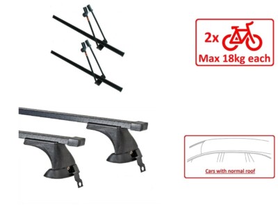 Set Roof Rack K6 1 Bike Racks For 2 Bikes Bmw 3 Series 6 Estate 96 99 Ebay
