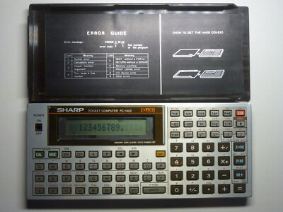 Retro Sharp PC-1402 Pocket Computer Taschenrechner Programmierbar