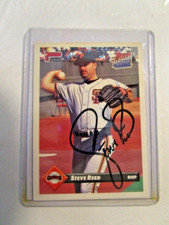 SIGNED AUTOGRAPHED 1993 Donruss Baseball Card Steve Reed Rookie San Francisco . rookie card picture