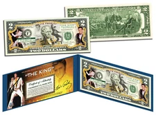 ELVIS PRESLEY * The King * Legal Tender U.S. $2 Bill * OFFICIALLY LICENSED *