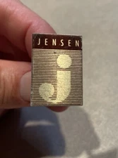Vintage Jensen Speaker Badge Original 1970s With Pin 24mm x 16mm