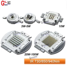 3W 10W 20W 50W 100W 200W 850nm/940nm/740 Infrared IR High Power LED Light Bulb