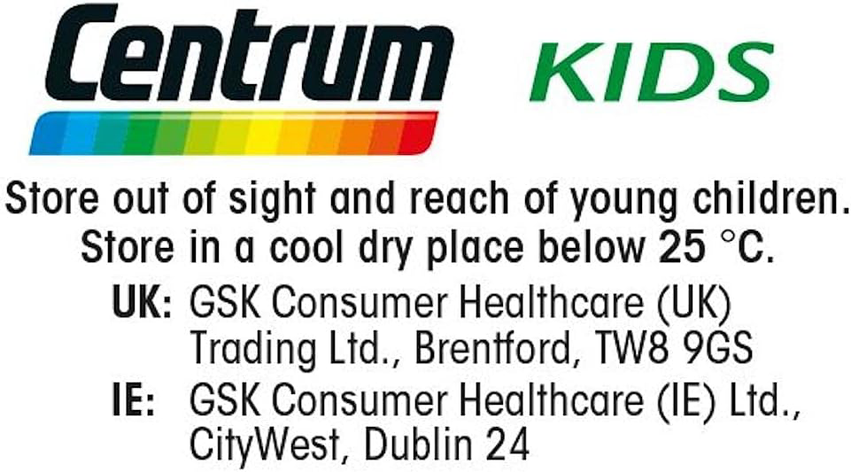 Centrum Kids Multivitamins & Minerals Tablets, 16 essential nutrients