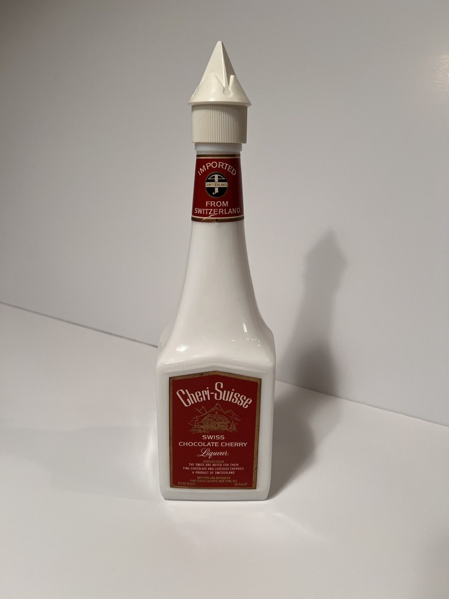 Vintage Cheri-Suisse Swiss Chocolate Cherry Liqueur Bottle 12