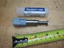 1 NEW Harvey Tool 1/2" x .100W x .750 NCK 8fl carbide Keyseat cutter