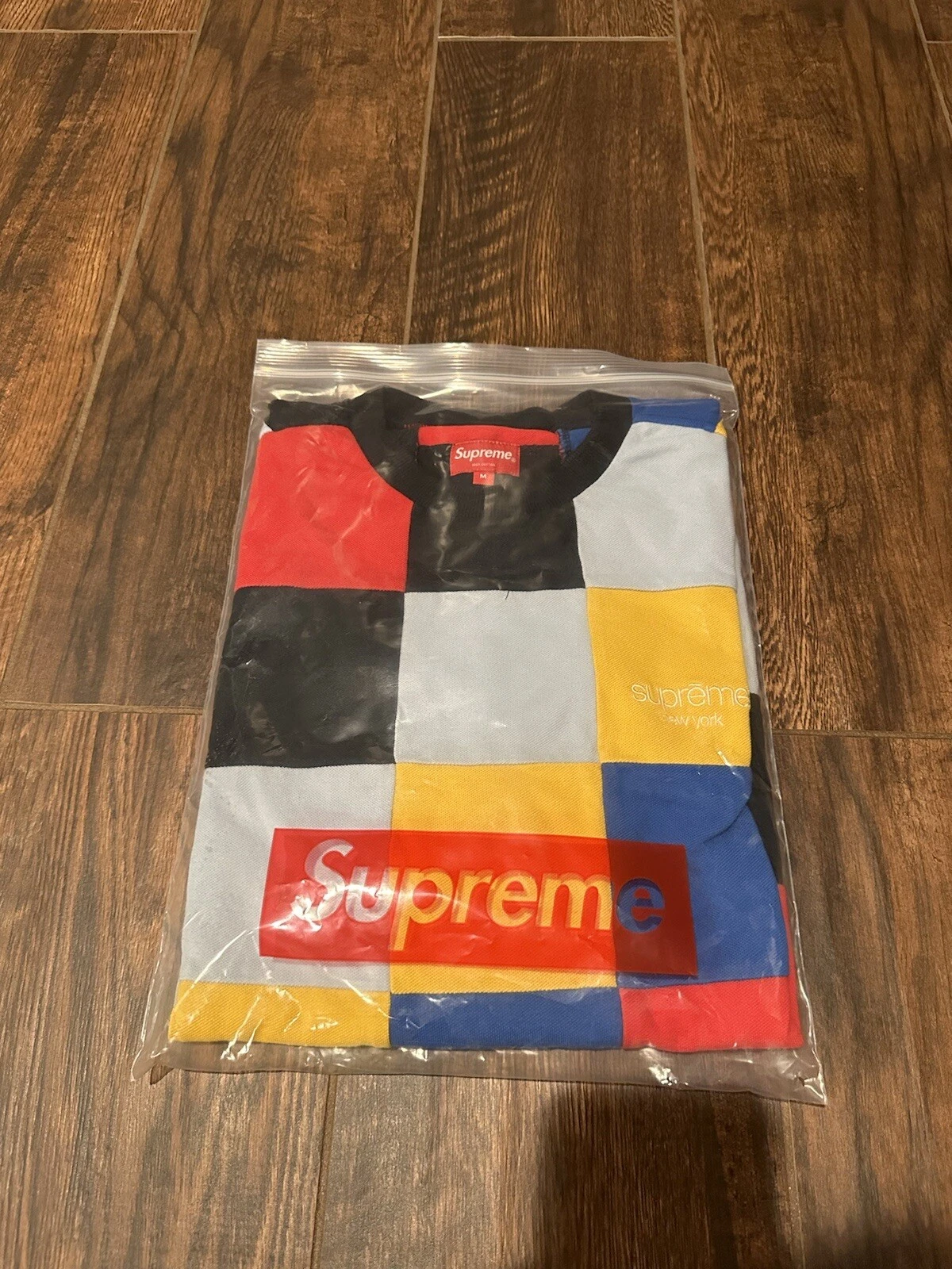 Nouveau T shirt Supreme Patchwork Pique FW18 Tee Polo multicolore