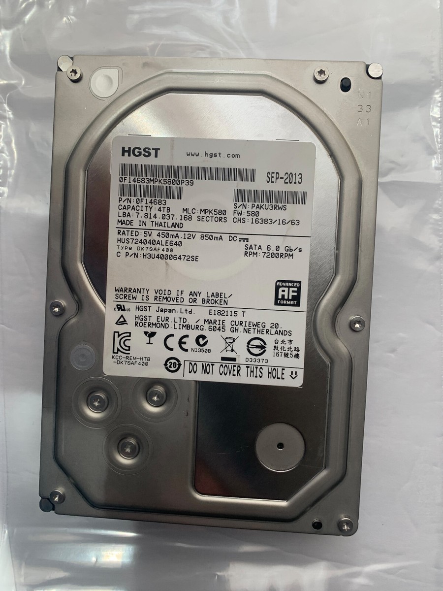 Hitachi/HGST HUS724040ALE640 3.5 HDD 4TB