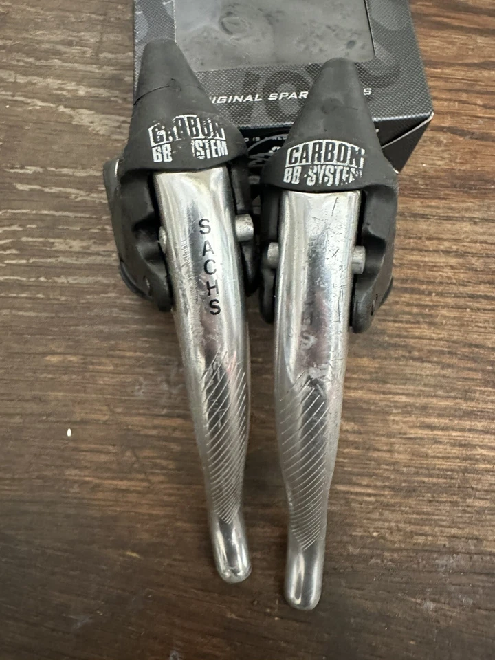 Vintage Sachs EARLY 8 Speed Ergo Levers ReBUILT New Hoods #ERG22 - Image 2 of 4