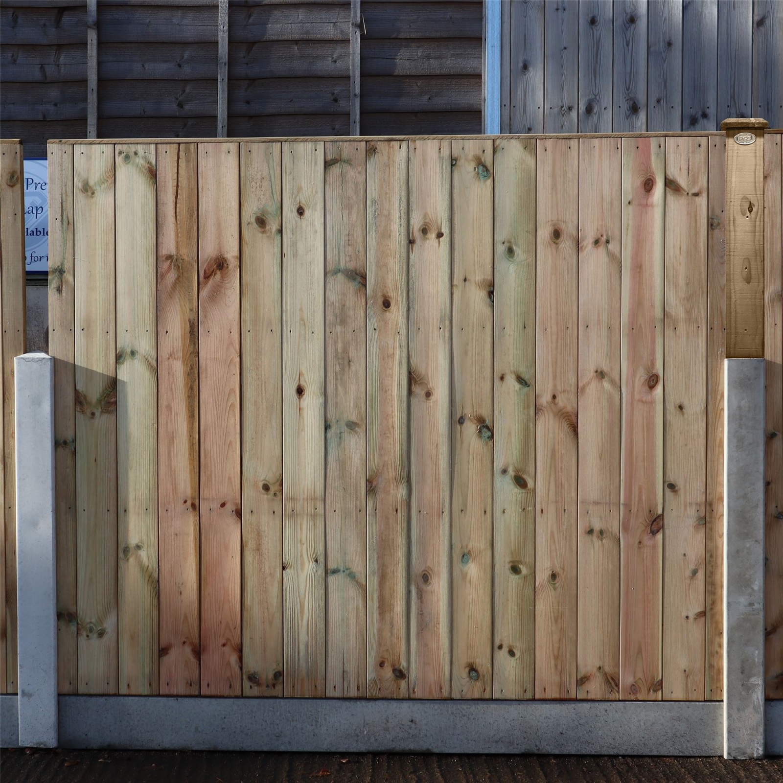 1ft (30cm) Timber/Concrete Garden Fence Panel 100x100mm Post Extender