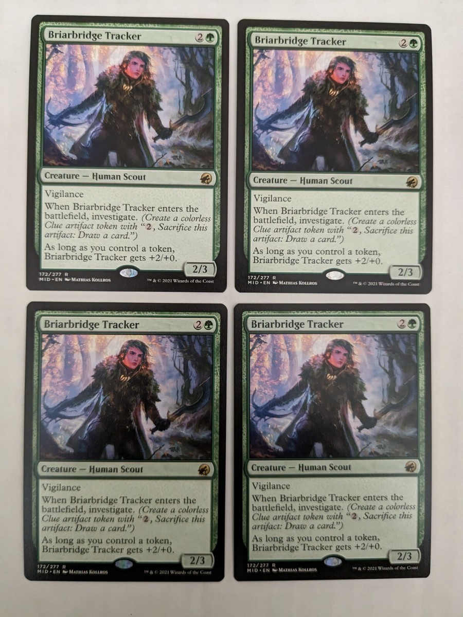 4x Briarbridge Tracker Magic the Gathering collectible cards MTG! | eBay