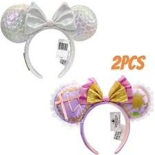 Loungefly Icon Quilted Iridescent Ears Disney Rapunzel Tangled Pascal Headband