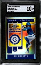2020 Panini Chronicles Contenders Optic #1 Bo Bichette HOLO SILVER PRIZM SGC 10