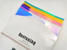 Snc Tuning Quality Holographic Rainbow Vinyl Sticker Sheets 8 Pk Assorted 12"X12