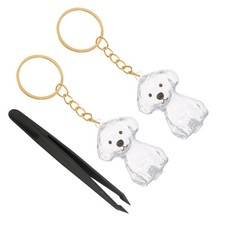 Dog Hair Memorial Keepsake Puppy Collector Keychain Fur Pet Charm