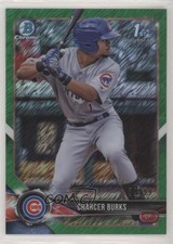 2018 Bowman Chrome Prospects Green Shimmer Refractor /99 Charcer Burks 0st9