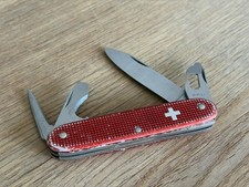 Vintage Victorinox Pioneer Red Alox Old Cross Elinox PAT Stempel Kreuz ohne Ring
