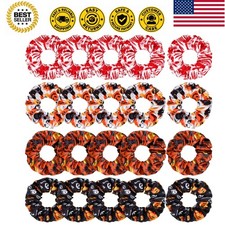 20 Pcs Halloween Scrunchies for Women, Halloween Hair Accessories