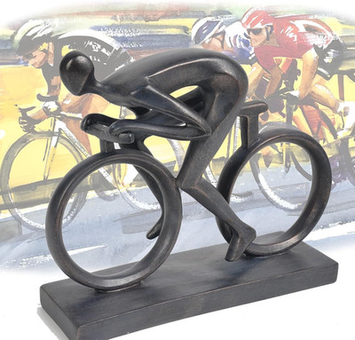 Resin Bike Black Statues Sculptures - Home Decor Shelf Decor Inspirational Decor