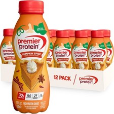 Premier Protein Shake,Limited Edition,Pumpkin Spice 30g Protein11.5 fl oz 12PACK