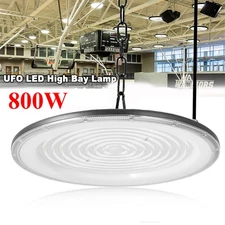 Super Bright Warehouse LED 800W UFO High Bay Lights Factory Shop GYM Light Lamp