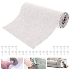 Large Self-Adhesive Cat Scratching Mat 118"x15.8" Furniture Protector Trimmab...