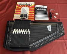 Vintage 1972 Oscar Schmidt Autoharp 15-Chord 36 Strings With Original Box Books