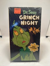 Dr. Seuss - It  s Grinch Night VHS, 2001 1977 HALLOWEEN RARE SEALED 
