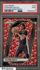 2024 Panini Dragon Year Prizm #234 Stephon Castle Spurs RC Rookie /88 PSA 9