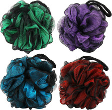 4 Pack Shower Loofahs Sponges 70g Large Bath Sponge Body Scrubber