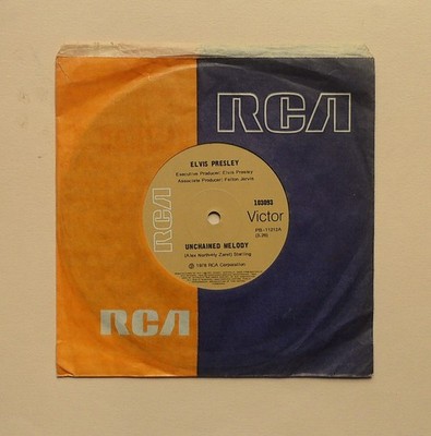 Elvis Presley ~ Unchained Melody ~ 1978 Australia & New Zealand 7''