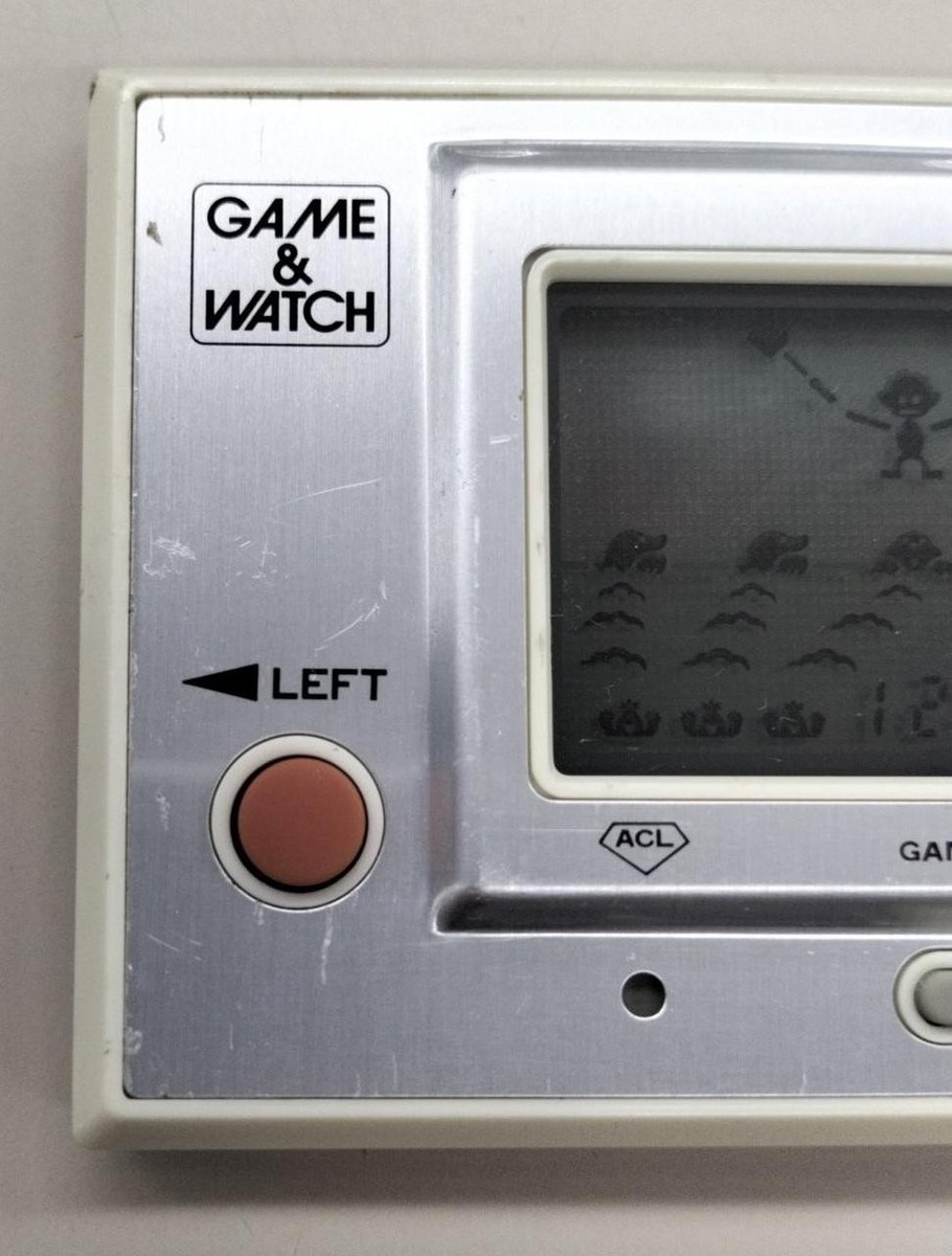 Nintendo Game & Watch Silver Vermin Mt-03 Made in Japan 1980 Good
