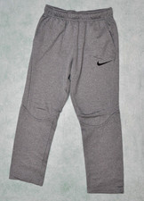 Nike Dri-Fit Youth XL Training Pants Fleece Lined Grey Sweats 827778-063