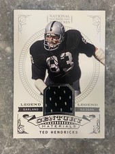Ted Hendricks 2012 Panini National Treasures Century Materials Game Worn /99