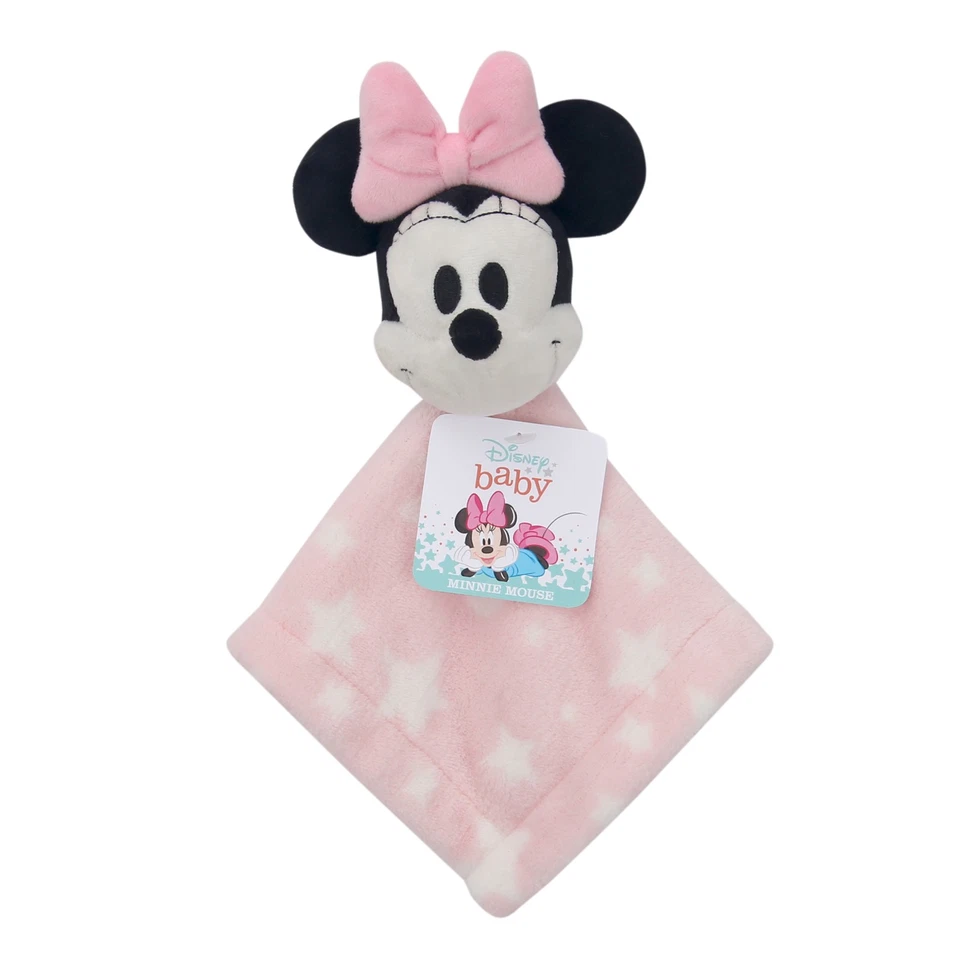 Manta/Lovey de seguridad Lambs & Ivy Disney Baby Minnie Mouse estrellas rosas Foto 4 de 4