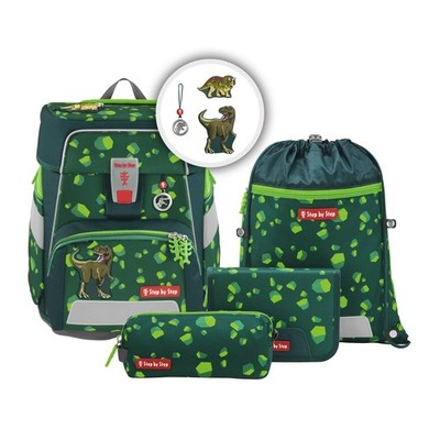 Step by Step Schulranzen-Set Space Dino Targo 5-teilig mitwachsend 20liter Vol.